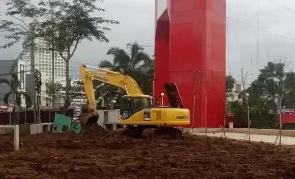 Mesin Eskavator Proyek Turab Kali Cisadane Dicuri Maling