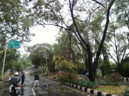 Hujan dan Angin Hantam Kota Tangerang