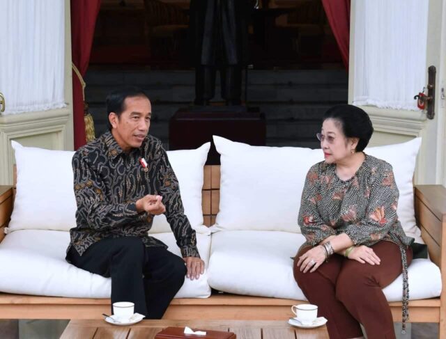 Pertemuan Presiden Jokowi dengan Megawati Soekarnoputri di Istana Negara
