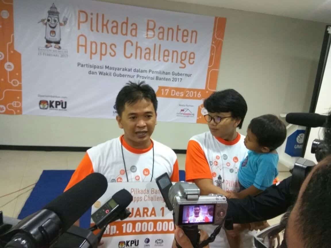 Aplikasi “Sedanten” Juara 1 Pilkada Banten Apps Challenge 2016