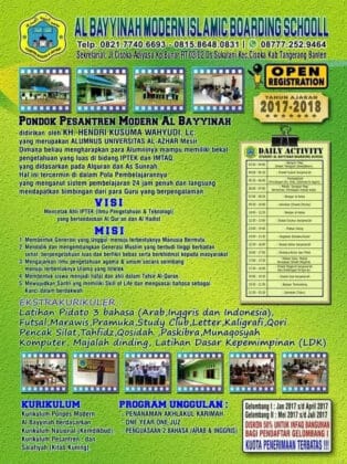 Ada Apa dengan Pesantren Modern Al Bayyinah Cisoka Tangerang