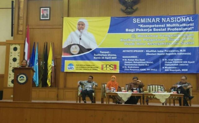 Prodi Kesejahteraan Sosial FIDKOM UIN Syarif Hidayatullah menggelar Seminar Nasional