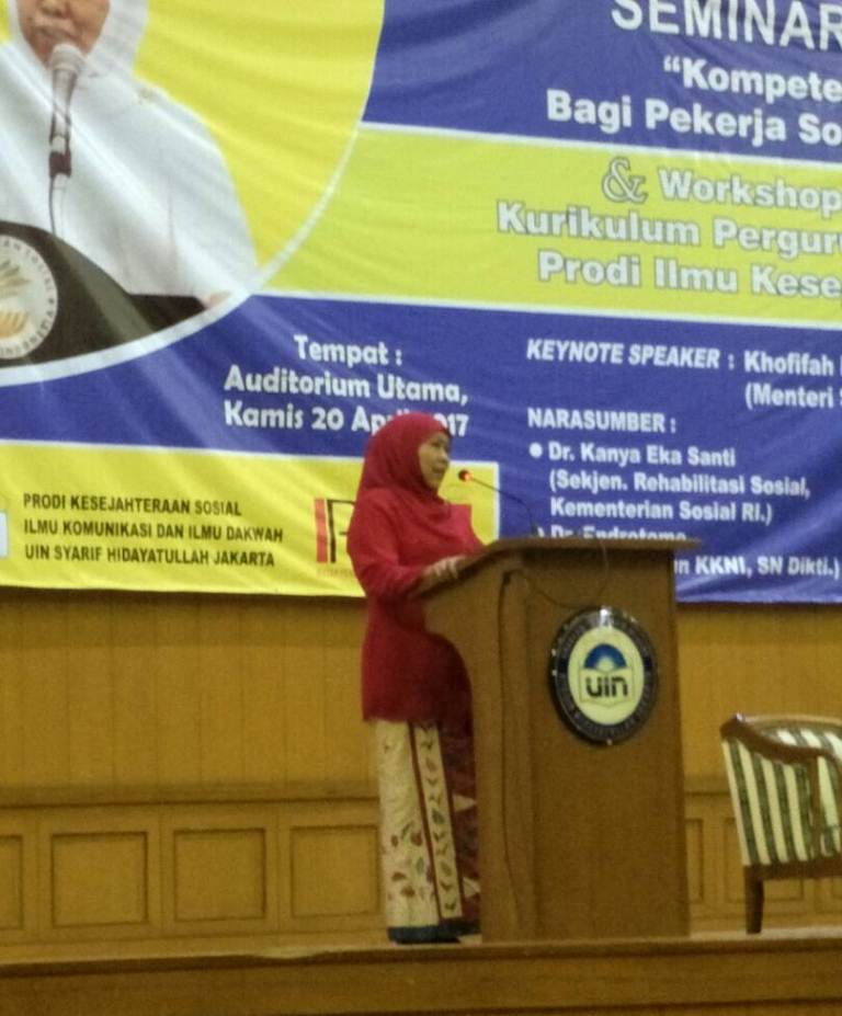 Prodi Kesejahteraan Sosial FIDKOM UIN Syarif Hidayatullah menggelar Seminar Nasional
