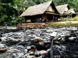 Kebakaran Hanguskan Tiga Rumah Warga Baduy, BPBD Lebak Salurkan Bantuan