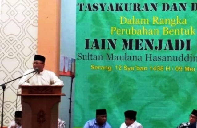 Zulkifli Hasan Hadiri Tasyakuran IAIN Banten Jadi UIN