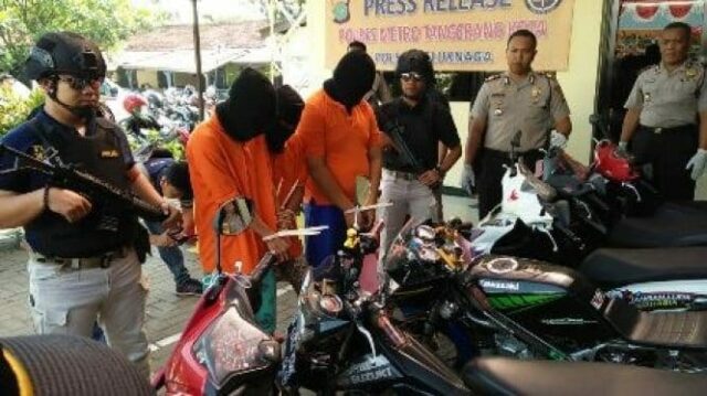 Komplotan Curanmor 18 Kali Beraksi di Wilayah Tangerang Ditembak Tim Buser