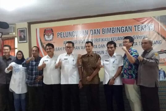 KPU Kota Tangerang Luncurkan Aplikasi Pelaporan Keuangan Siverik