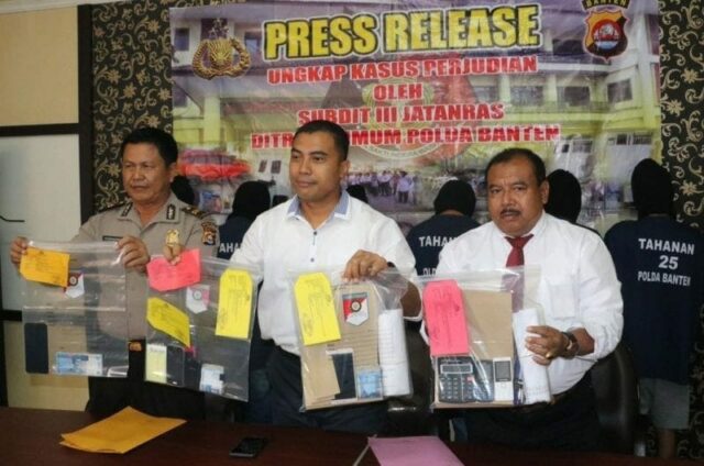 Reserse Kriminal Polda Banten Ringkus Enam Pelaku Judi Togel di Tangerang