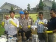 Polsek Pagedangan Temukan Pabrik Pembuatan Petasan