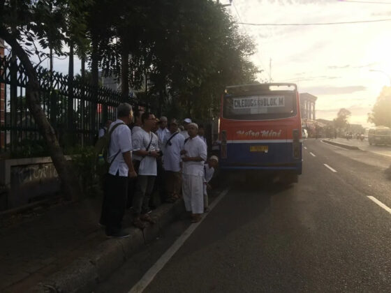 Berikan Kenyamanan Kepada Masyarakat, Polsek Ciledug Kawal Peserta Reuni 212