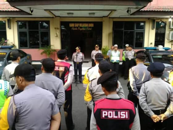 Berikan Kenyamanan Kepada Masyarakat, Polsek Ciledug Kawal Peserta Reuni 212