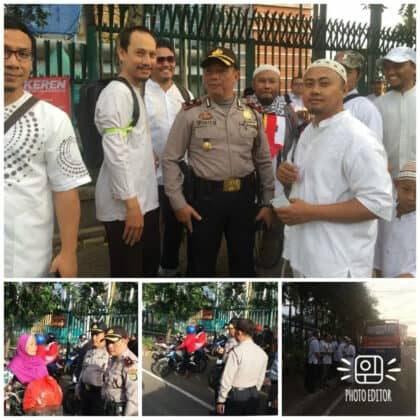 Berikan Kenyamanan Kepada Masyarakat, Polsek Ciledug Kawal Peserta Reuni 212