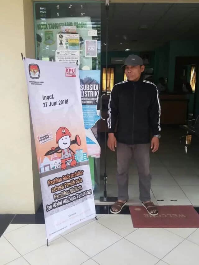 KPU Kota Tangerang Pasang Alat Peraga Sosialisasi di 1.157 Titik Lokasi