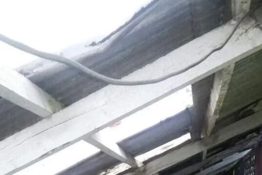 Siswa Menjerit Gedung SMKN 3 Kota Tangerang Ambrol