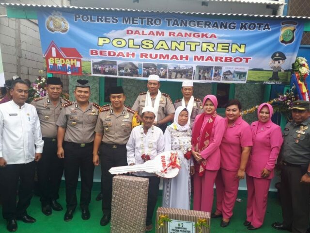Kapolres Metro Tangerang Kota Launching Bedah Rumah Marbot Masjid di Neglasari