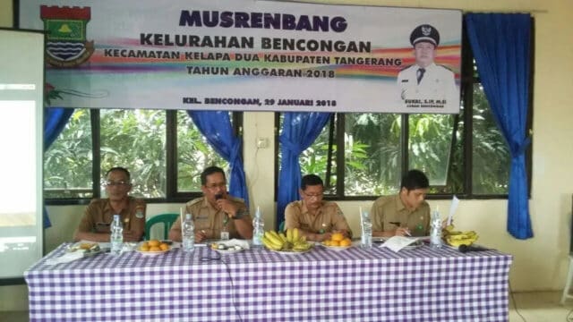 Musrenbang di Kelurahan Bencongan Targetkan Infrastruktur Jalan Lingkungan