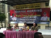 Bersama Kapolres Tangerang Selatan, Polsek Kelapa Dua Gelar Coffee Morning