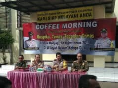 Bersama Kapolres Tangerang Selatan, Polsek Kelapa Dua Gelar Coffee Morning