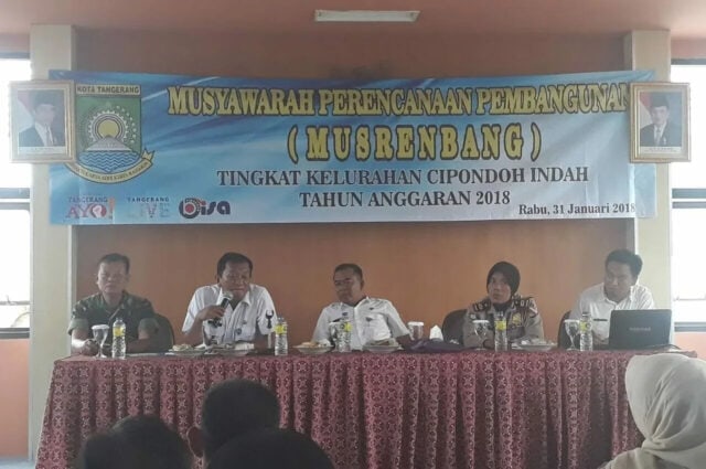 Musrenbang di Kelurahan Cipondoh Indah Targetkan Fisik dan Infrastruktur Lingkungan