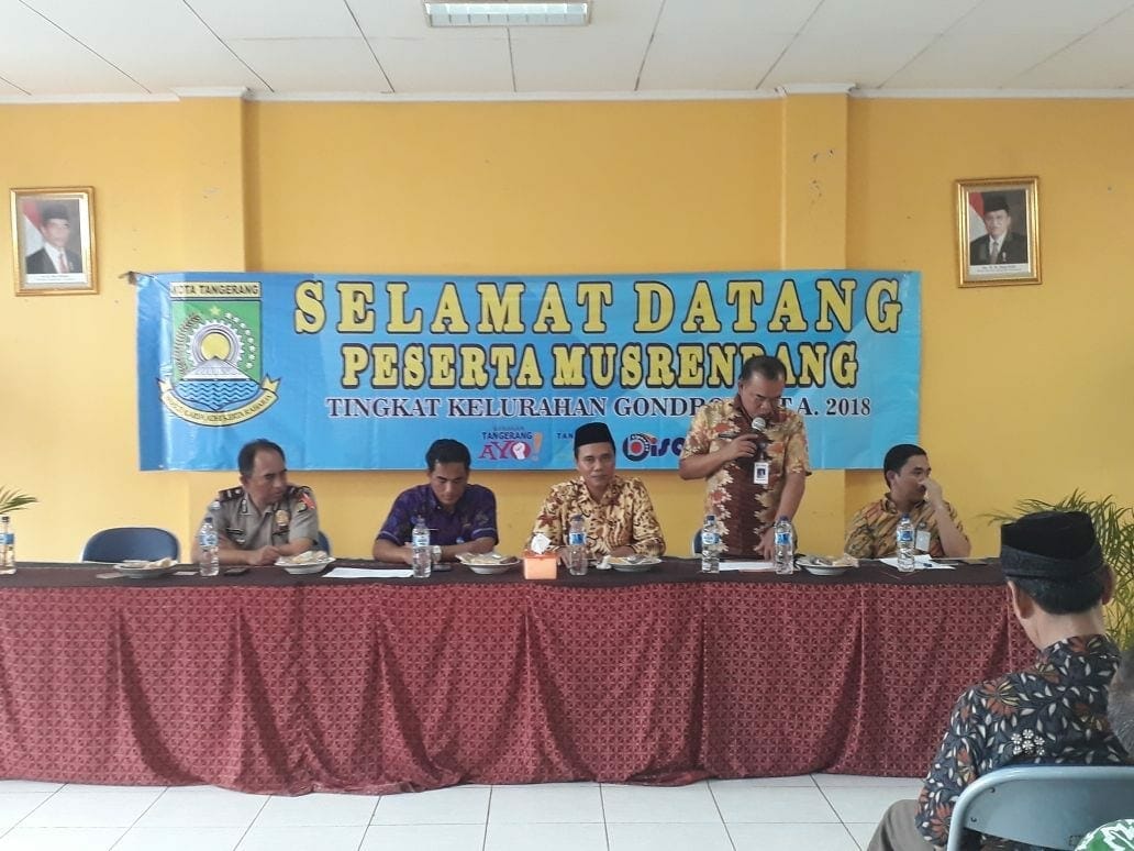 Anggota DPRD Kota Tangerang Tampung Aspirasi Musrenbang Kelurahan Gondrong