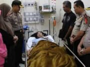 Korban Ambruknya Tembok Underpass Bandara Soetta Dijenguk Kapolres Metro Tangerang