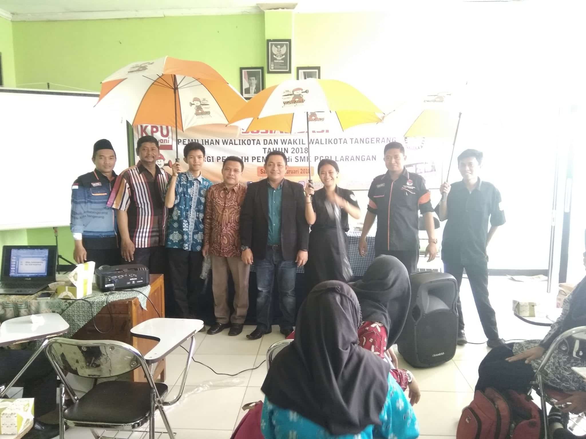 PPK Larangan Gelar Sosialisasi Pilwalkot Tangerang di Depan Pelajar
