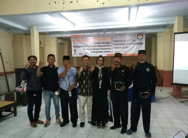 Panwaslu Sindang Jaya Sosialisasi Pengawasan Pemasangan Alat Peraga Pilkada Kabupaten Tangerang 2018