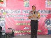 Polres Metro Tangerang Kota Gelar Pengobatan Gratis, Donor Darah dan Santunan Anak Yatim