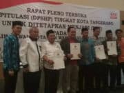 Pleno Terbuka KPU Kota Tangerang Tetapkan Jumlah DPT Sebanyak 1.027.522