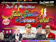 Peringati May Day, KSPSI Banten Adakan Jalan Santai Berhadiah Lima Unit Motor