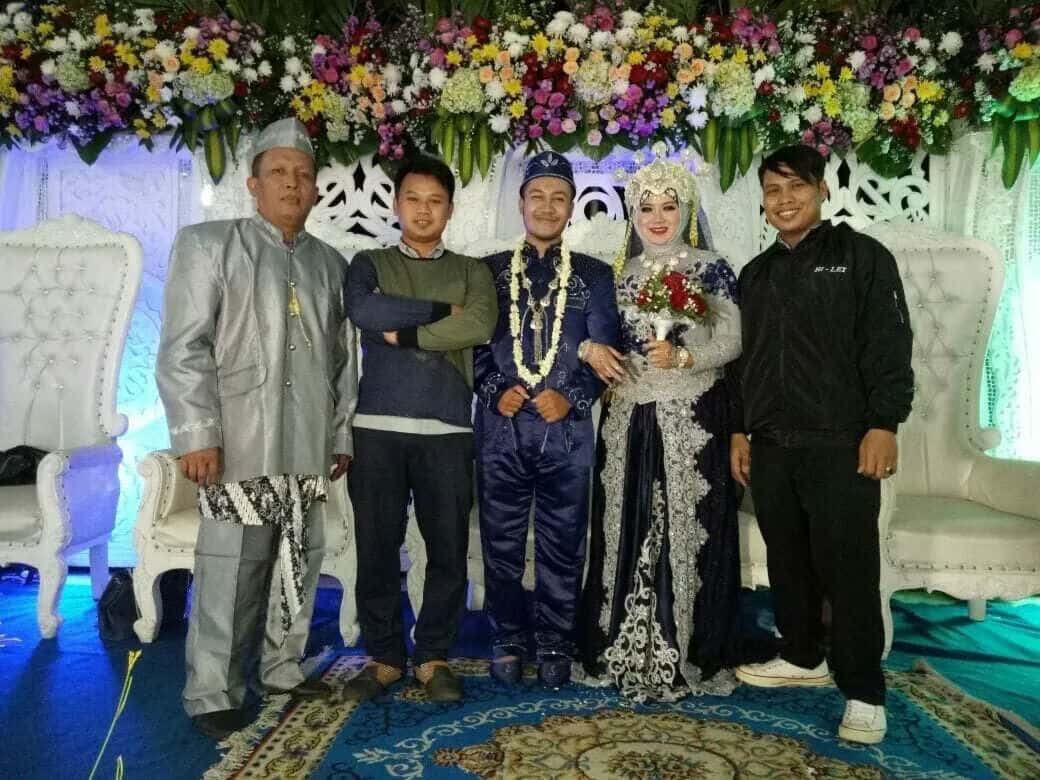 Hadiri Resepsi Pernikahan Putri Sahabatnya, Aiptu Purwanto Sampaikan Pesan Kamtibmas