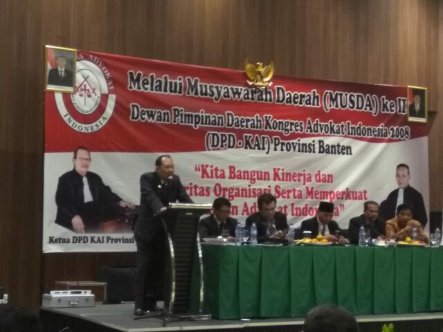 DPD Kongres Advokat Indonesia Banten Gelar Musda Ke III