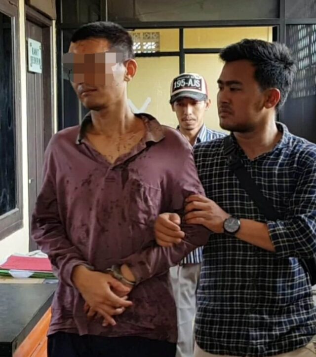 Pelaku Penusukan di Dalam Kontrakan Dibekuk Polsek Jatiuwung