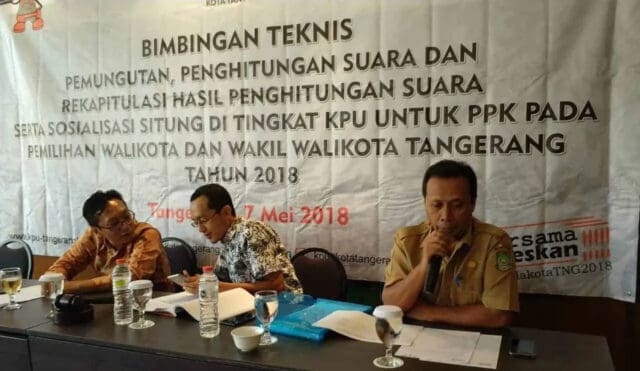 Bimtek Pemungutan Suara, KPU KOTA Tangerang Perintahkan Formulir Model C1 Harus Dikuasai PPK