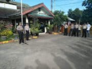 Kapolsek Jatiuwung Pimpin Apel Pagi Hari Pertama Usai Libur Hari Raya