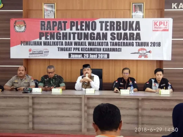 PPK Karawaci Gelar Rapat Pleno Terbuka Perhitungan Suara Pilkada Kota Tangerang