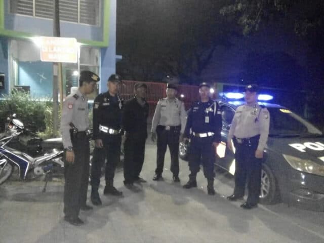 Antisipasi Gangguan Kamtibmas Anggota Sabhara Patroli 6201 Polsek Batu Ceper Jalani Pengamanan Lingkar Putar