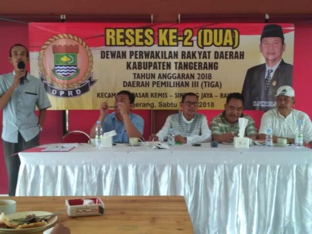 Fasilitas Umum dan Sosial Dikeluhkan, Ketua DPRD Tangerang Menampung Aspirasi Warga
