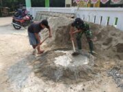 Bersama Masyarakat Satgas TMMD Ke - 102 Renovasi Balai Desa