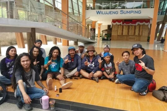 Kadiskerpus Lebak Lepas Konvoy Komunitas Literasi Menuju Lokasi Kemah Api Literasi di Bayah
