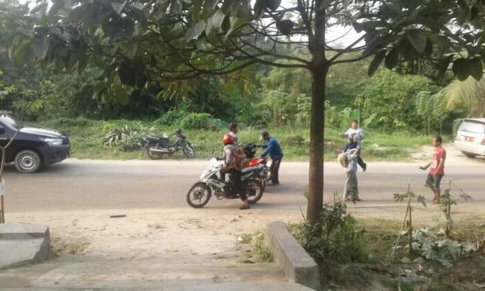 Kecelakaan Sering Terjadi di Jalan Raya Leuwidamar KM 08 Disebabkan Truk Mengangkut Pasir Basah