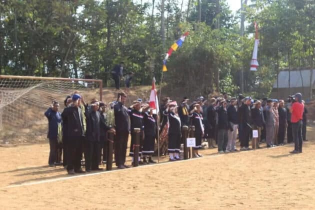 Upacara Bendera HUT ke-73 RI, Warga Desa Warungbanten Tampilkan Atraksi Kesenian Tradisional