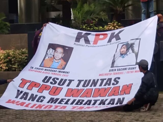 Aliansi Masyarakat Anti Korupsi Tangsel Desak KPK Usut Tuntas Kasus TPPU TCW