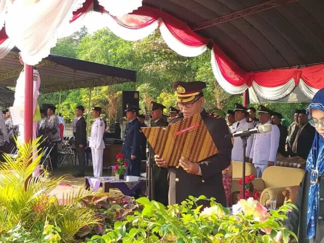 Upacara HUT RI ke 73, Polsek Neglasari Terjunkan Puluhan Personil Gabungan Dari Unsur Muspika