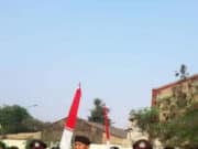 Kapolsub Sektor Palem Semi Ikuti Kegiatan Upacara HUT Kemerdekaan RI yang ke-73 di Lapangan Porci Cibodas