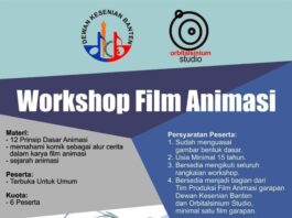 Ayo! Ikuti Workshop Film Animasi Bersama Dewan Kesenian Banten