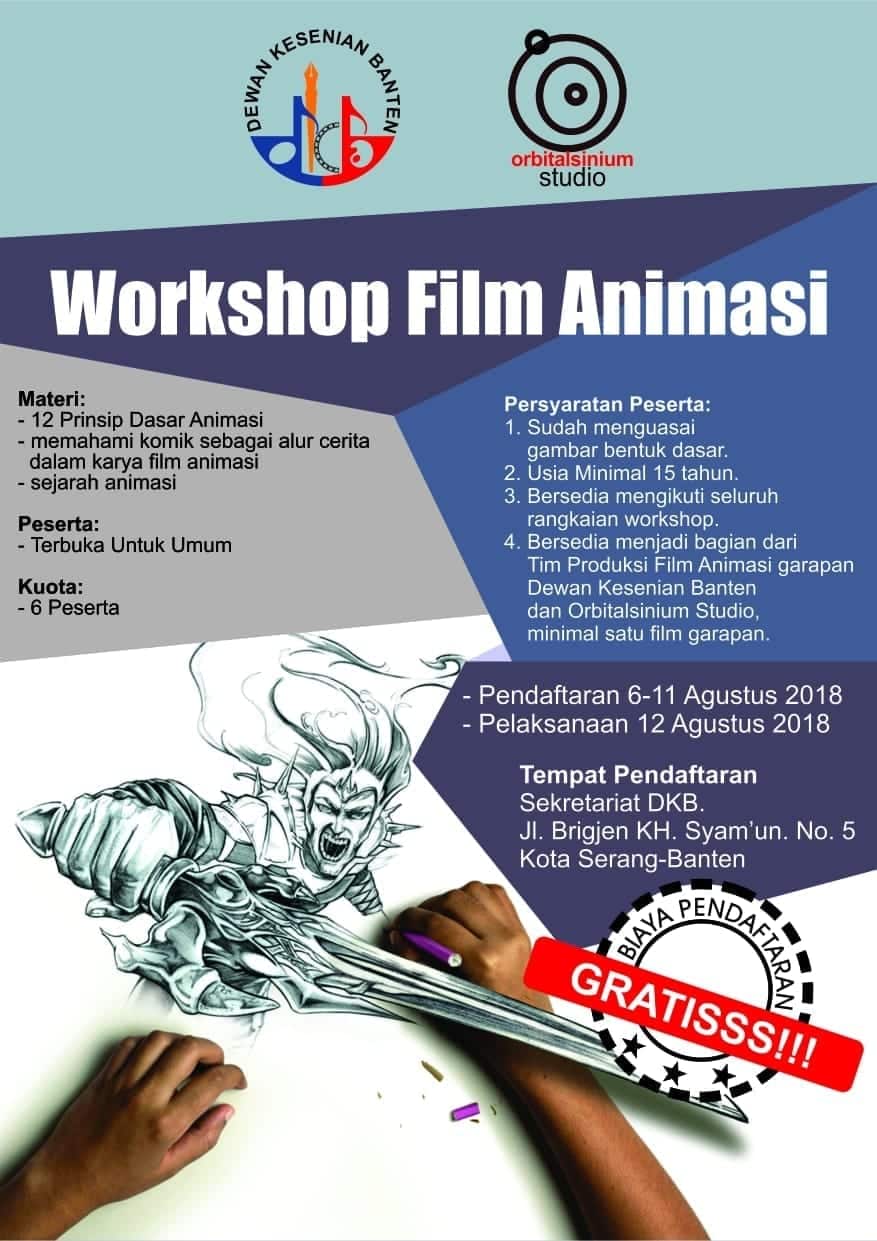 Ayo! Ikuti Workshop Film Animasi Bersama Dewan Kesenian Banten