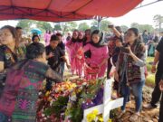 Doa Dan Penghormatan Terakhir Selimuti Prosesi Pemakaman Bripka Rudianto Saragih