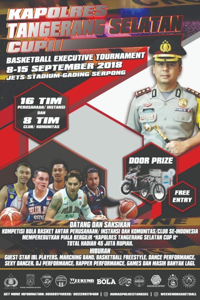 Ayo !! Hadiri Dan Meriahkan, Basket Ball Kapolres Cup II/2018 Di Tangerang Selatan