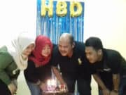 Bahagianya Kompol Abdul Salim Dapat Suprise Party Dari Keluarga Beserta Jajaran